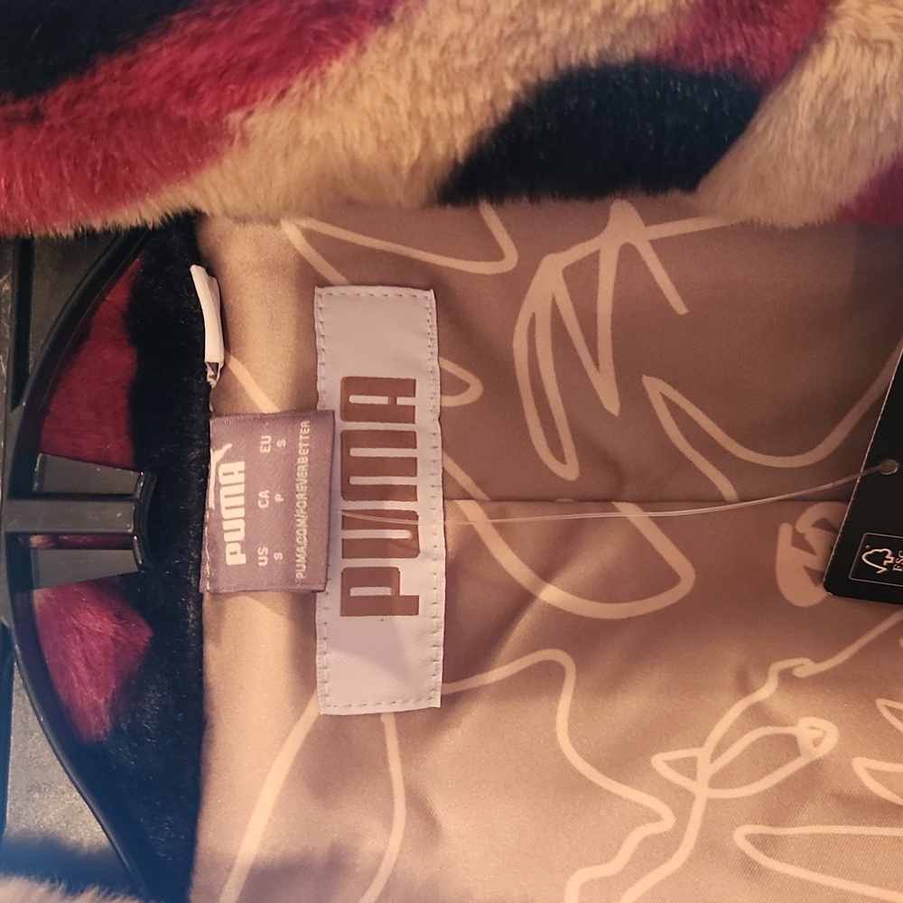 Puma Multicolor Faux Fur Coat - Picture 2 of 4